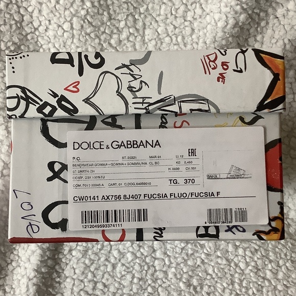 Nwt Dolce & Gabbana pool Rubber slides size 37 - Picture 4 of 10